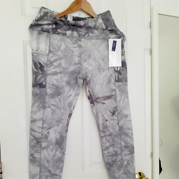 NWT MARIKA Cyndi Marbled Printed High Waisted Ankle Leggings Size Large - Picture 3 of 15